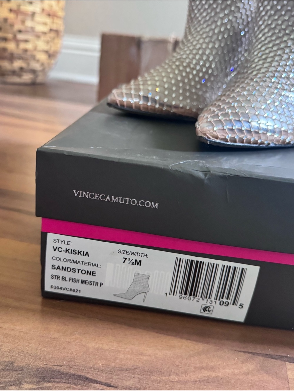 Vince Camuto Sandstone Ankle Boots - Sparkling Textured Finish